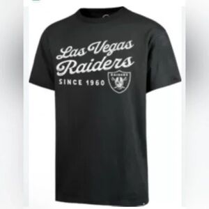 New 47 Men's Las Vegas Raiders Dusted Distressed Black T-Shirt NFL mens Medium